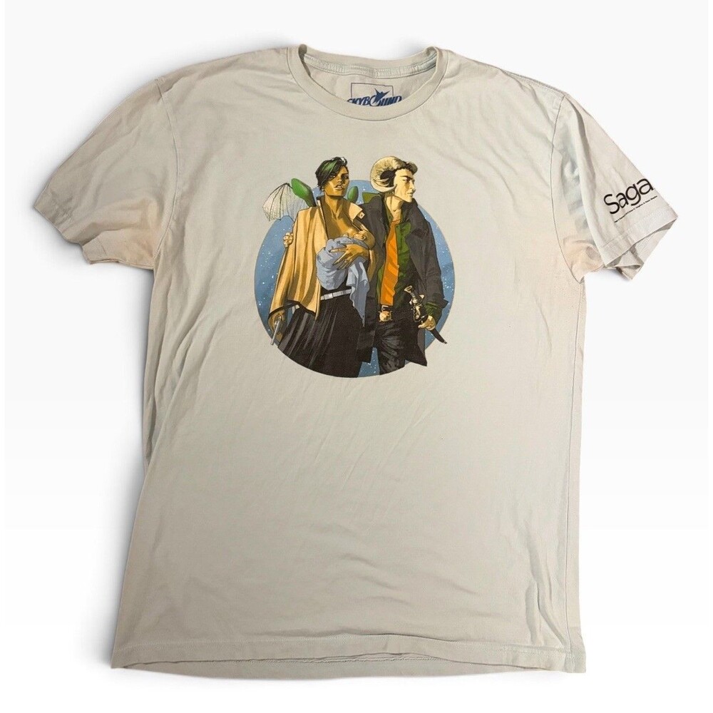 Saga Alana Marko T Shirt Adult Size Large Skybound Image Comics Fiona Staples